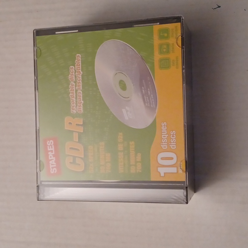 4/$60 New CD-R Recordable Discs - Set of 10 Sealed Discs